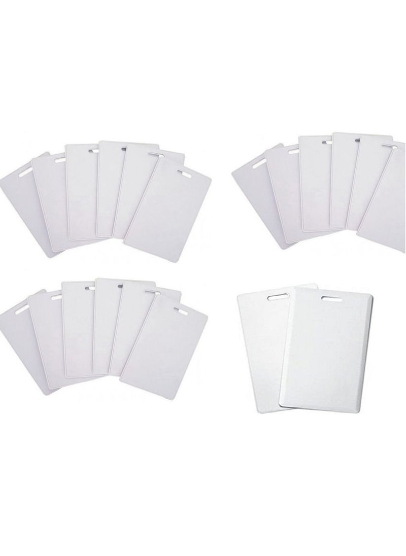 althiqahkey - RFID 125KHz Writable Rewrite T5577 Proximity Access White 1.9mm Thick Card White 20 Pieces - Image 1