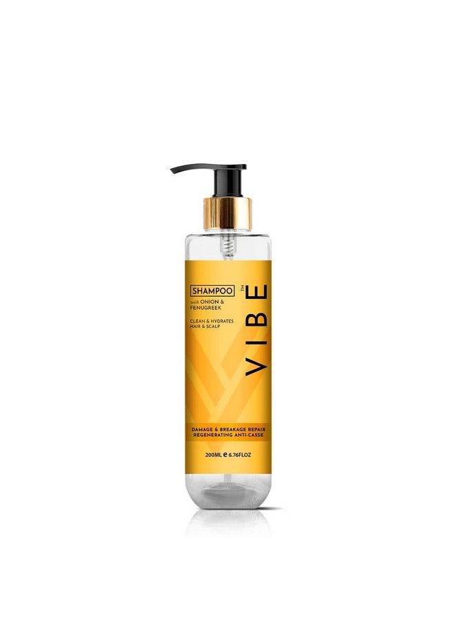 Vibe Onion & Fenugreek Shampoo Prevents Hair Fall ; Hair Shampoo For Men & Women ; Intensive Hair Growth Treatment For Dry And Damaged Hair ; Provides Deep Conditioning & Strength ; 200 Ml - Image 2