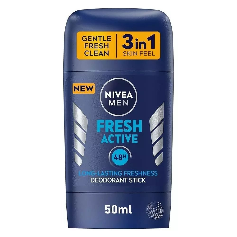 Nivea 3 in 1 Fresh Active Anti Perspirant Deodorant Stick- 50ml