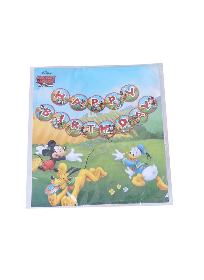 Funcart Funcart Mickey Mouse Theme Party Happy Birthday Bunting Letter Banner  - Image 2