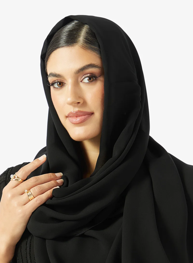 Khizana  Textured Abaya With Sheila for Women | Best Price UAE