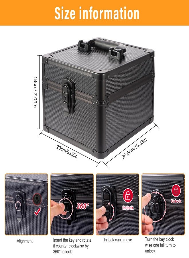 EcoVibe Graded Card Case, Aluminum Alloy Trading Card Storage Box with Carry Handle, Sports Card Case Holders with Dividers, Graded Card Storage Boxes Fits Psa, TCG, Csg, BGS, SGC Slabs - Image 2