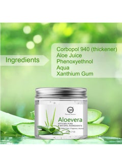 Nuerma Science Crystal Clear Aloe Vera Gel For Face With Pure Aloe Vera & Vitamin E For Skin And Hair 200 Gm  - Image 2