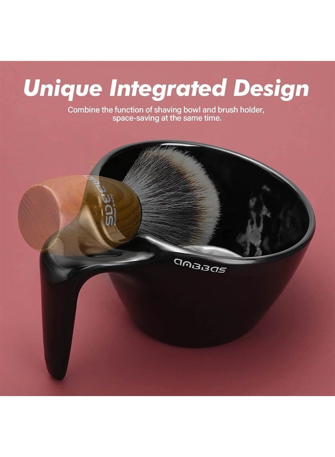 Anbbas Fine Badger Hair Shaving Brush with 100g Shaving Soap Refill and Upgrade Lathering Way-POP Mug A5 Melamine,Foaming Set for Men Wet Shave,Women Girls Hair Removal - Image 4