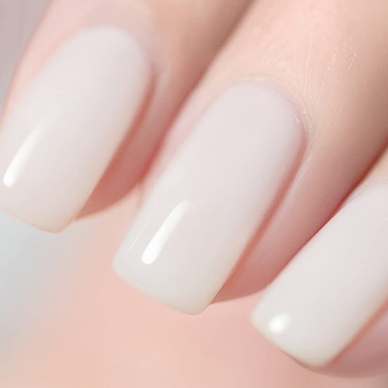 Vishine 15ML Crystal Jelly Milky Transparent White Gel Nail Polish Soak Off UV LED Gel Polish Nude Milky Color Home DIY Manicure Nail Salon Varnish