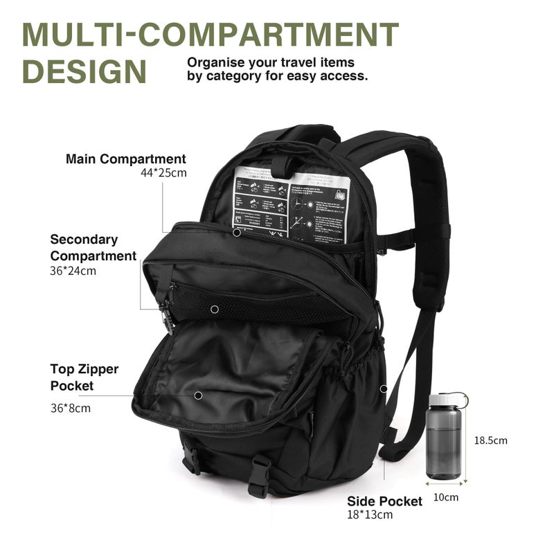 Mardingtop Tactical Molle Backpack for Men 18L EDC Hiking & Motorcycle Backpack - Image 4