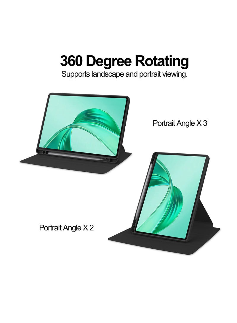 Suitable for 2024 HONOR Pad X8a Honor Tablet x8a 11 inches 360 rotation acrylic protective case (black) - Image 2