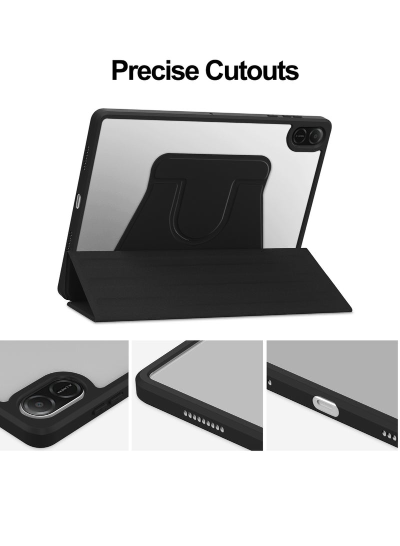 Suitable for 2024 HONOR Pad X8a Honor Tablet x8a 11 inches 360 rotation acrylic protective case (black) - Image 4
