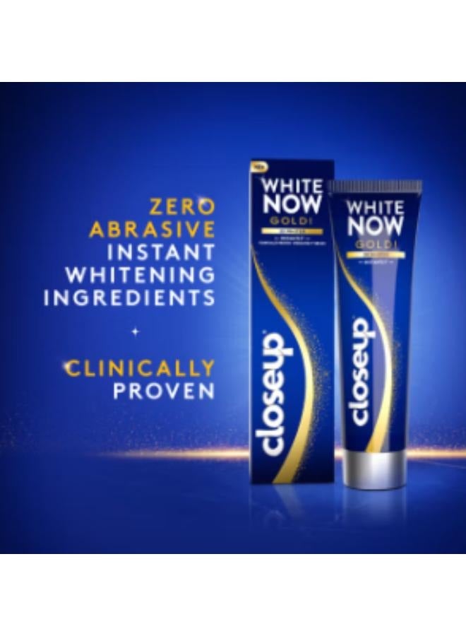 Close Up Two packs of Gold White Now Toothpaste, 2 x 75 ml - Image 4