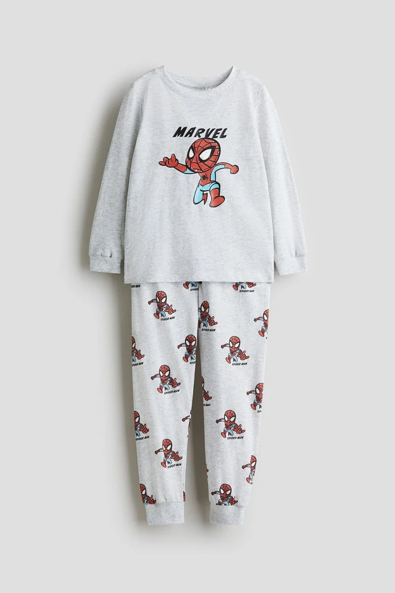 H&M Printed cotton jersey pyjamas