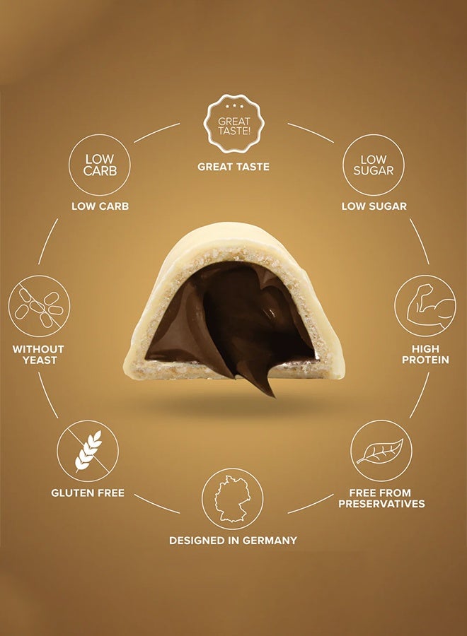 IronMaxx PROTEINO | 12 x 30g | Blonde Brownie Flavour,  Low Sugar Wafer Protein Bar | Gluten-Free - Image 4