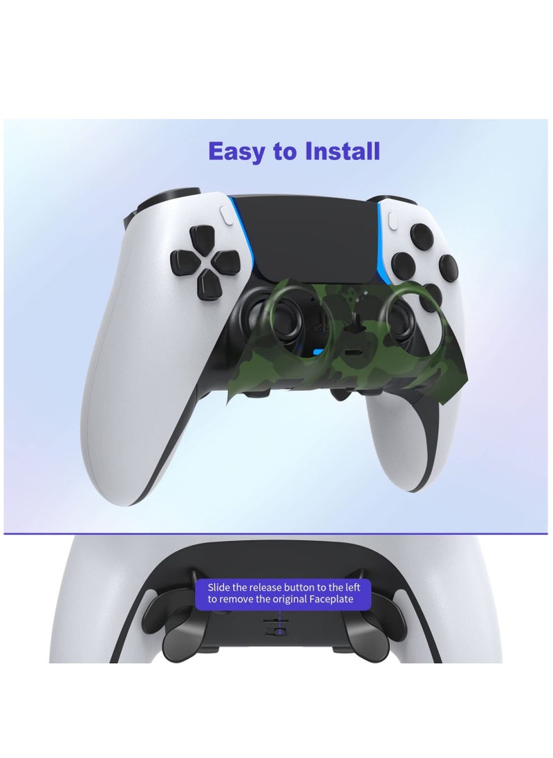 PS5 Edge Controller Faceplate Replacement Shell Upgrade Your Controller Appearance (Camouflage)