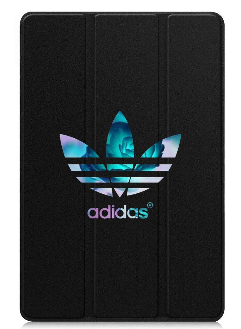 Theodor Protective Flip Case For Huawei MatePad SE 11 (2024) With Trifold Stand Auto Wake Sleep Shockproof Cover colouful-addidas - Image 1