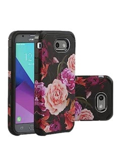 Galaxy J3 Emerge Case Black Marble Floral for Women Gir,J3 Prime/J3 2017/Amp Prime 2/Express Prime 2/Sol 2/J3 Luna Pro/J3 Eclipse/J3 Mission Case, Hybrid Rugged Protective