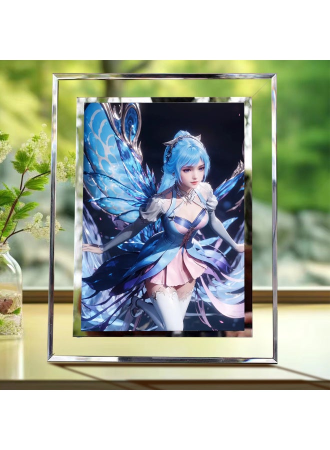 Huo Yu Hao Wang Dong Surrounding Douluo Mainland 2 Peerless Tang Gate Crystal Photo Frame Ornaments Gifts For Friends-Color:6inch Photo Frame + Photo-style 3  - Image 5