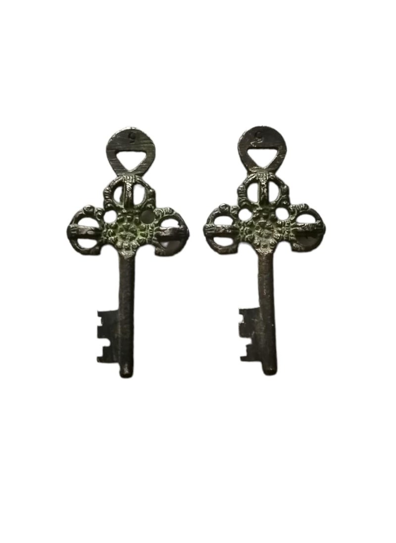 Sara International Robin Export Handmade Brass Antique Padlock Hanuman Bajrangbali Padlock with 2 Keys  - Image 5
