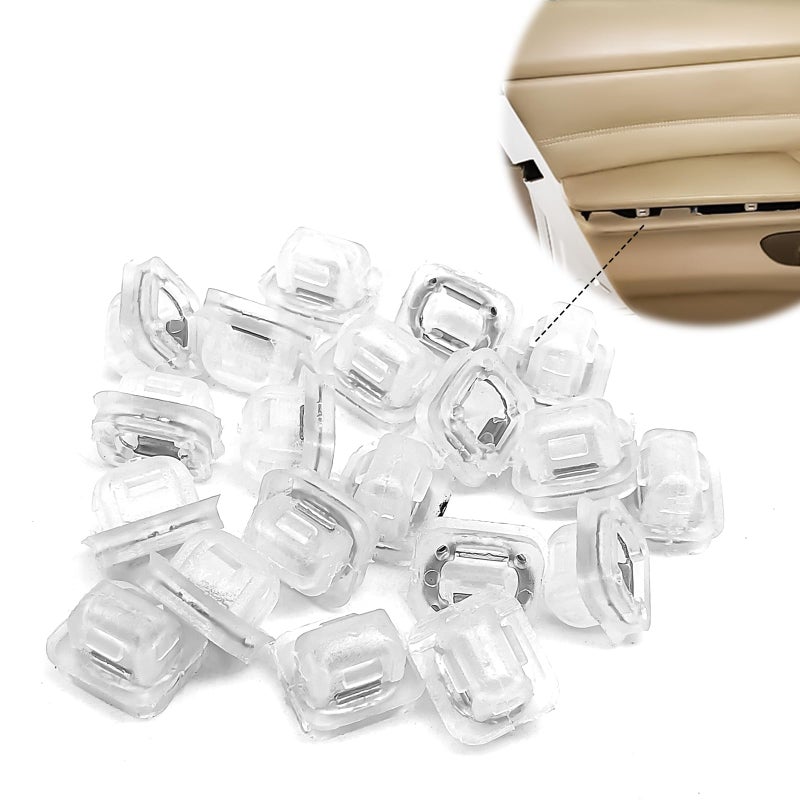 Interior Trim Moulding Door Retainer Trim Finisher Clips Compatible with BMW E46 E90 E91 E92 320i 323i 325i 328i 330i M3 X5 E53 Replace OEM 07149158194 51418215806 20PCS