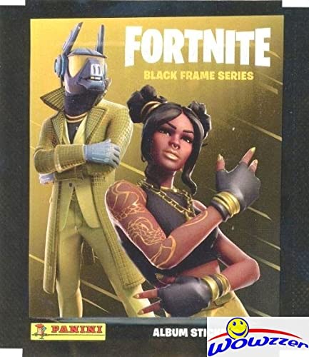 Panini 5 x Fortnite Black Frames Series Sticker Collection Packs 5 Sealed Packs