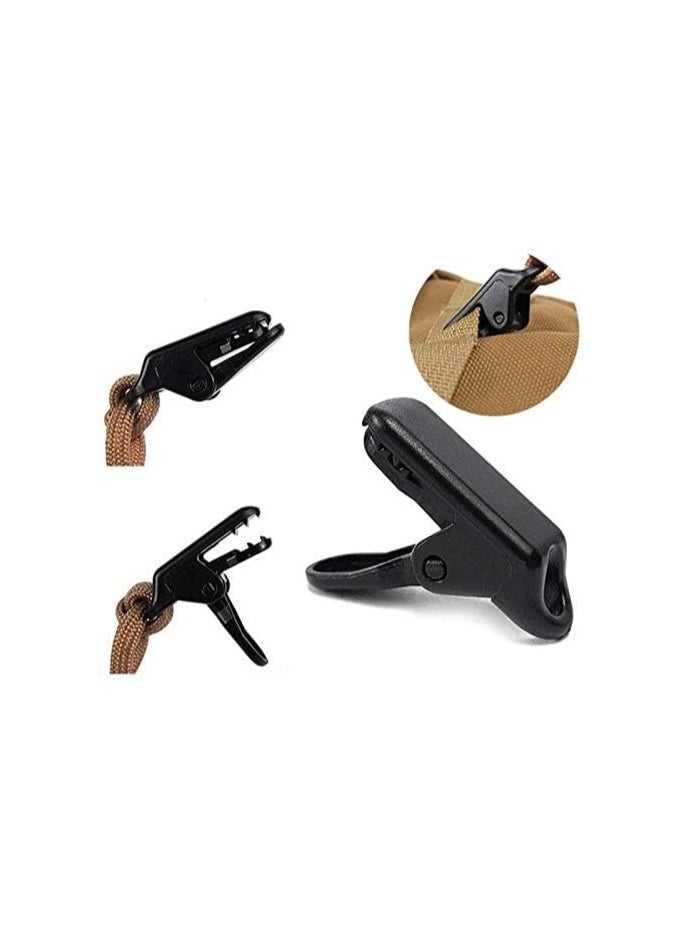 SOLDOUT 10 PCS Tent Hike Tarp Clip Anchor Outdoor Caravan Clamp Jaw Grip Camp Gripper Trap Tighten Snap Awning Canopy Tool Canvas Kit (Pack of 10)  - Image 4