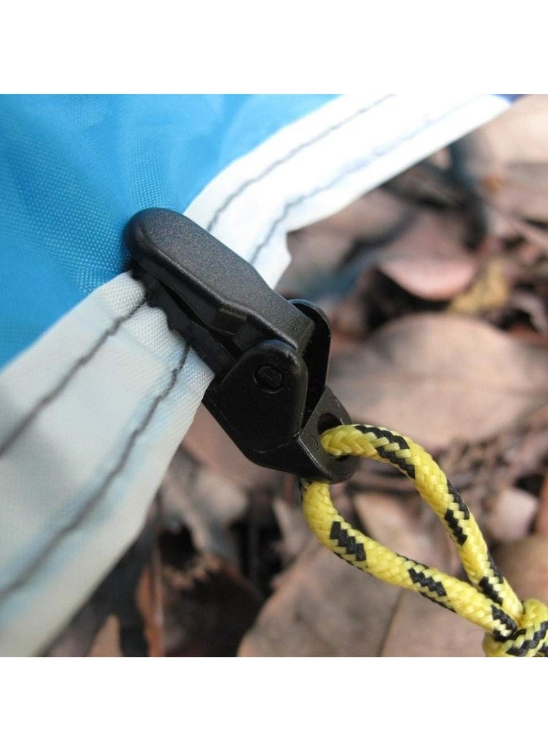 SOLDOUT 10 PCS Tent Hike Tarp Clip Anchor Outdoor Caravan Clamp Jaw Grip Camp Gripper Trap Tighten Snap Awning Canopy Tool Canvas Kit (Pack of 10)  - Image 5