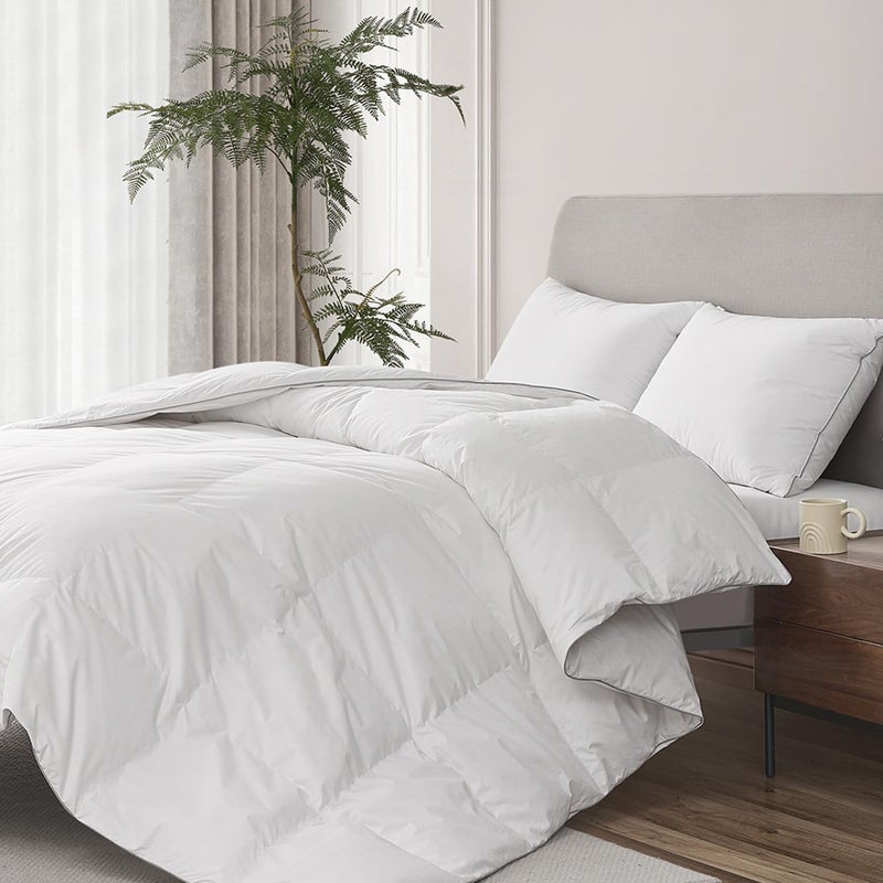 SPXTEX Bedding Duvet Cover Set Cotton Breathable Durable Soft Comfy，White Down Alternative Twin Comforter - Bedding for Kids, Teens, and Adults - Image 3