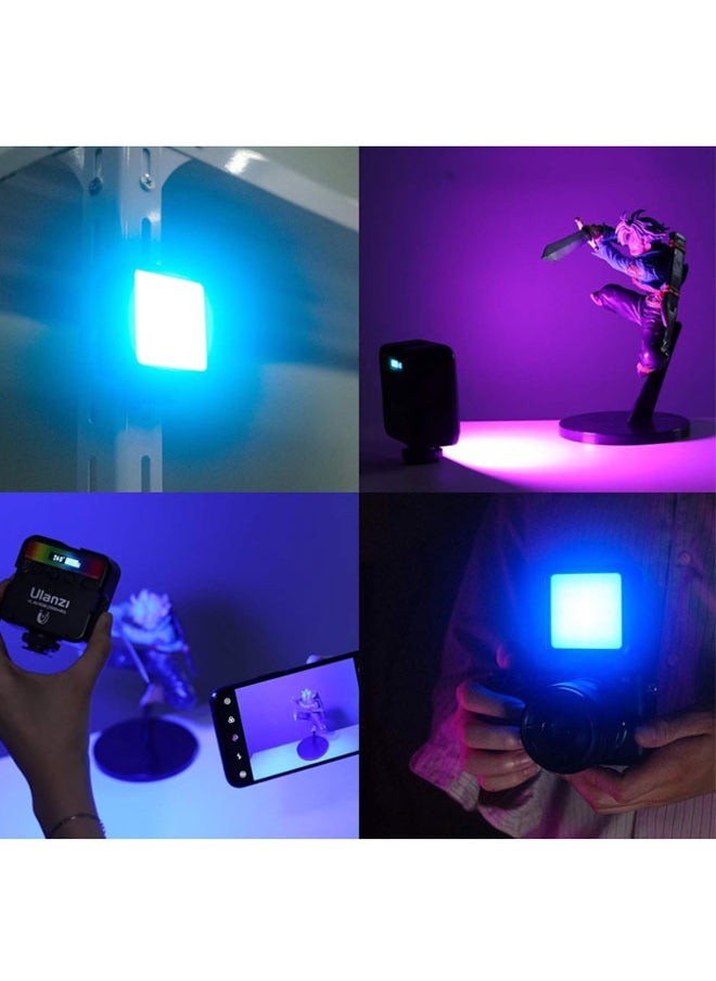 NEELABIL Portable Full Color Video Lights CRI 95+ 2500K-9000K With 1/4”Screw Thread 3 Cold Shoe 20 Light Effects  - Image 2