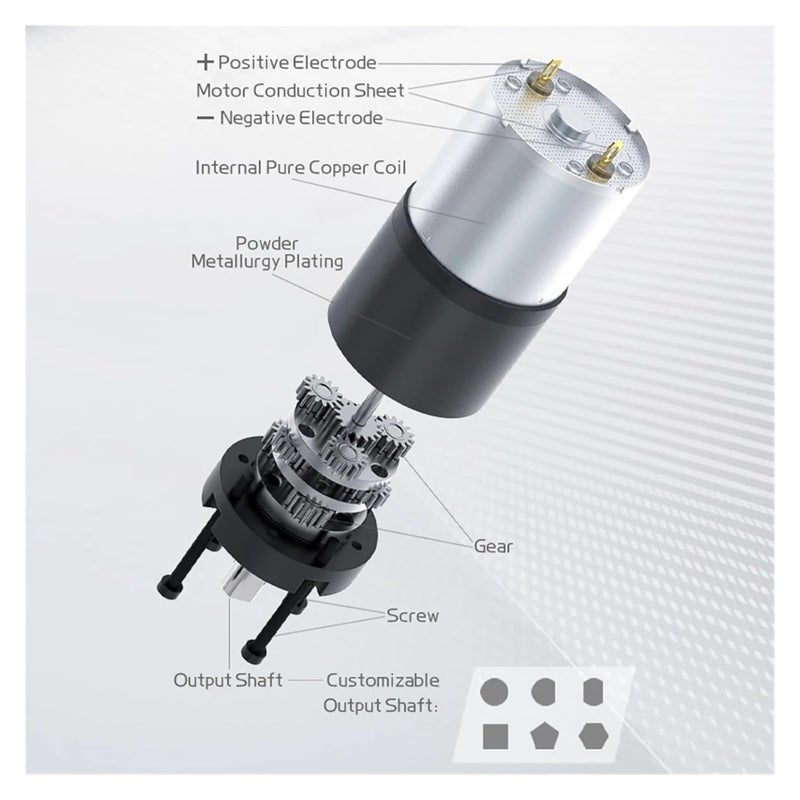 24V DC Brushed Planetary Gear Motor 84RPM High Torque Adjustable Speed Electronic Starter - Image 5