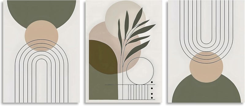 OWNANRTHM Boho Geometric Canvas Wall Art Set - Image 2