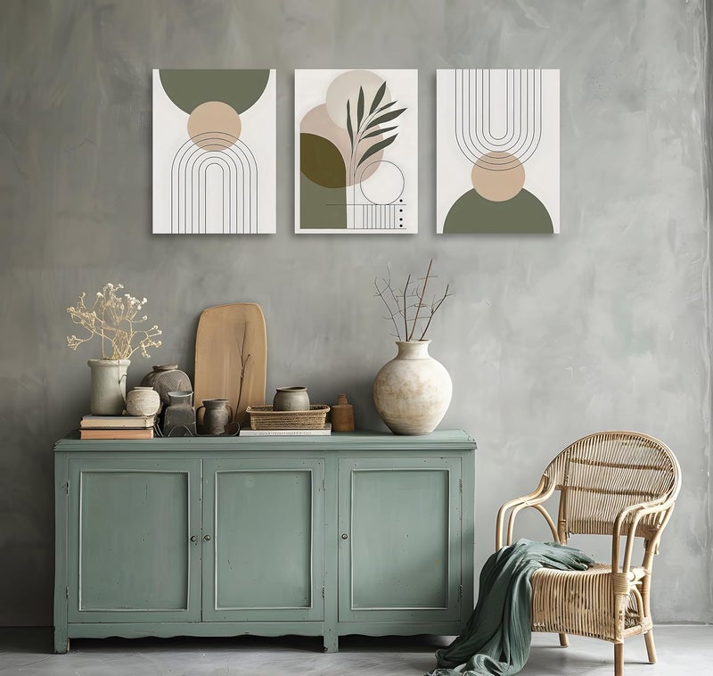OWNANRTHM Boho Geometric Canvas Wall Art Set - Image 4