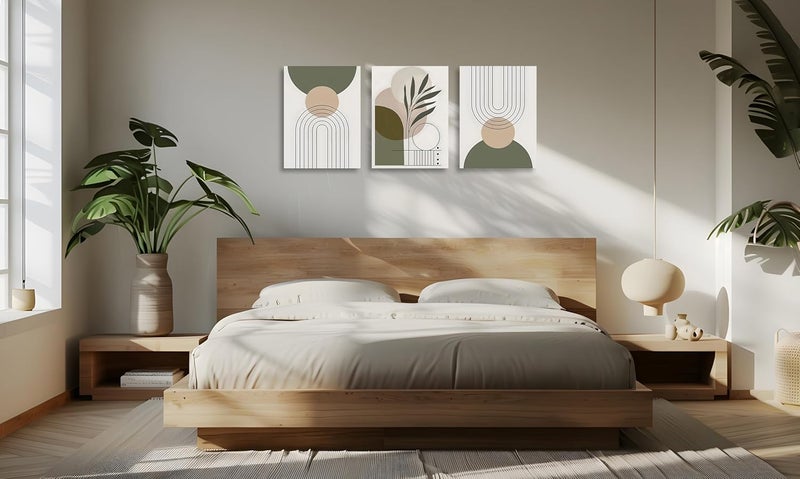 OWNANRTHM Boho Geometric Canvas Wall Art Set - Image 5