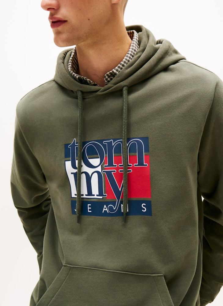 TOMMY JEANS Flag Logo Terry Hoody - Image 3