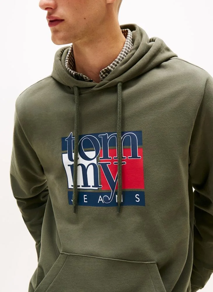 TOMMY JEANS  Flag Logo Terry Hoody for Men | Best Price UAE