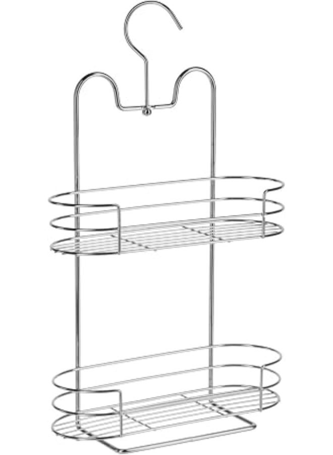 Stainless steel hanging Bathroom Shelf 2 Levels 25 x 41 cm - Image 1