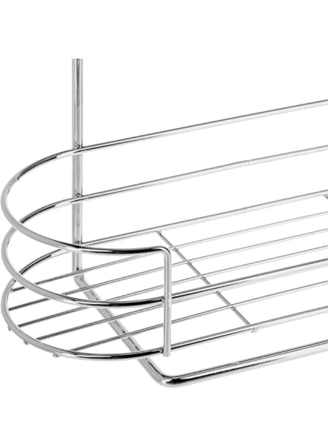 Stainless steel hanging Bathroom Shelf 2 Levels 25 x 41 cm - Image 4