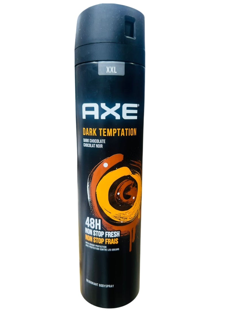 مزيل عرق للجسم بنكهة الشوكولاتة الداكنة، 48 ساعة منعشة بدون توقف، مع حماية من الروائح، 250 مل