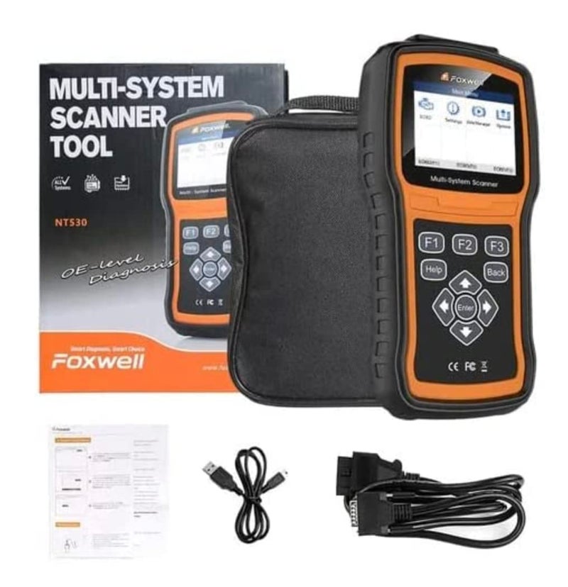 FOXWELL NT530 for Porsche - All Systems, All Maintenance Service - Bidirectional Diagnostic Scan Tool OBD2 Scanner Automotive Code Reader ABS Bleed SRS Airbag SAS TPMS TPS EPB Oil Reset CKP - Image 2