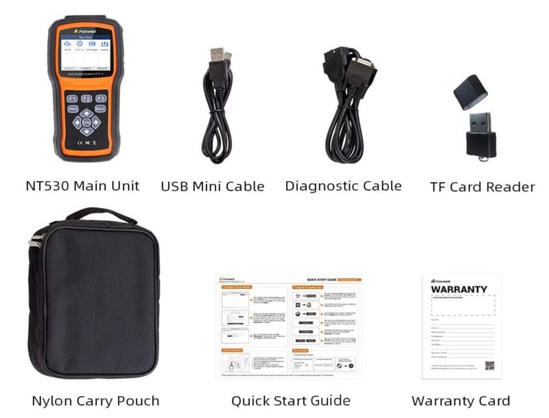 FOXWELL NT530 for Porsche - All Systems, All Maintenance Service - Bidirectional Diagnostic Scan Tool OBD2 Scanner Automotive Code Reader ABS Bleed SRS Airbag SAS TPMS TPS EPB Oil Reset CKP - Image 3