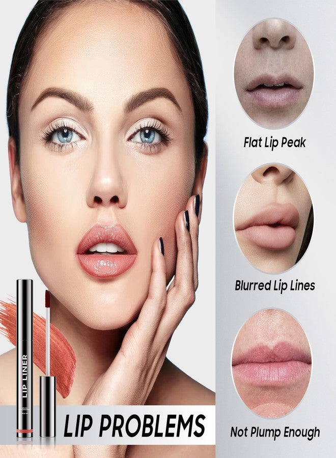 Fanterday Lip Liner Stain - Non-Stick Cup Lip Comfortable Vivid Color Peel Lip Stain Transfer-Proof & Long - Wear, Create Beauty & Charming Lip Makeup For All Skin Types with All-Day (#03 Rose) - Image 3