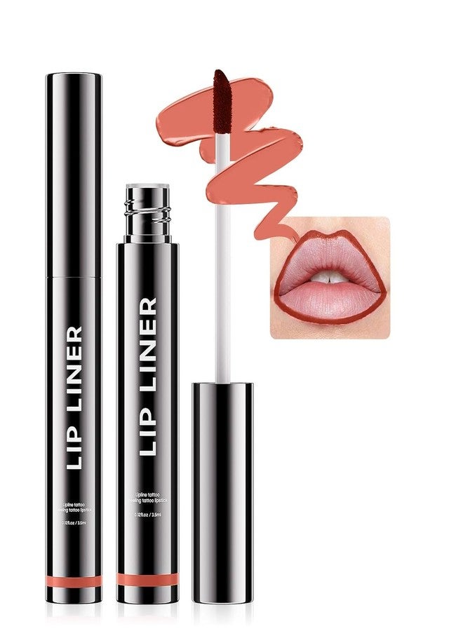 Fanterday Lip Liner Stain - Non-Stick Cup Lip Comfortable Vivid Color Peel Lip Stain Transfer-Proof & Long - Wear, Create Beauty & Charming Lip Makeup For All Skin Types with All-Day (#03 Rose) - Image 1