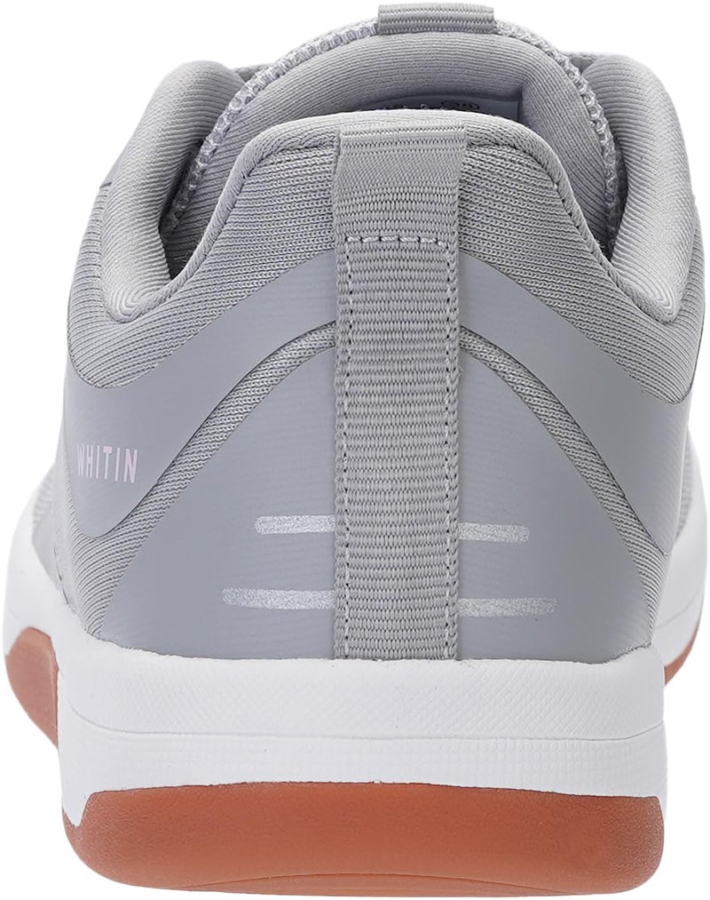 WHITIN Women's Zero Drop Wide Toe Box Road Running Shoes Size 8.5 Breathable Slip Resistant Workout Tennis Training Walking Footwear Width 40 Grey/Gum - Image 3