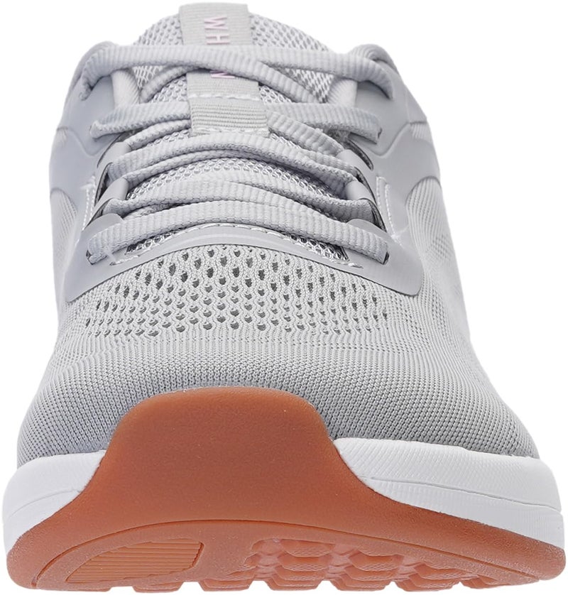 WHITIN Women's Zero Drop Wide Toe Box Road Running Shoes Size 8.5 Breathable Slip Resistant Workout Tennis Training Walking Footwear Width 40 Grey/Gum - Image 2
