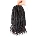 Mytarku 7 Packs Crochet Box Braids Curly Ends 10 Inch Crochet Braids Box Braid Crochet Hair for Black Women (10 Inch, 4#) - Image 2