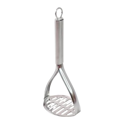SUPERMOM Stainless Steel Potato Masher 1 Pc – Heavy Duty Vegetable Masher with Stylish Handle – Durable Food Mashing Crusher for Pav Bhaji, Fruits & More – Easy Grip, Effortless Handheld Kitchen Tool - Image 4