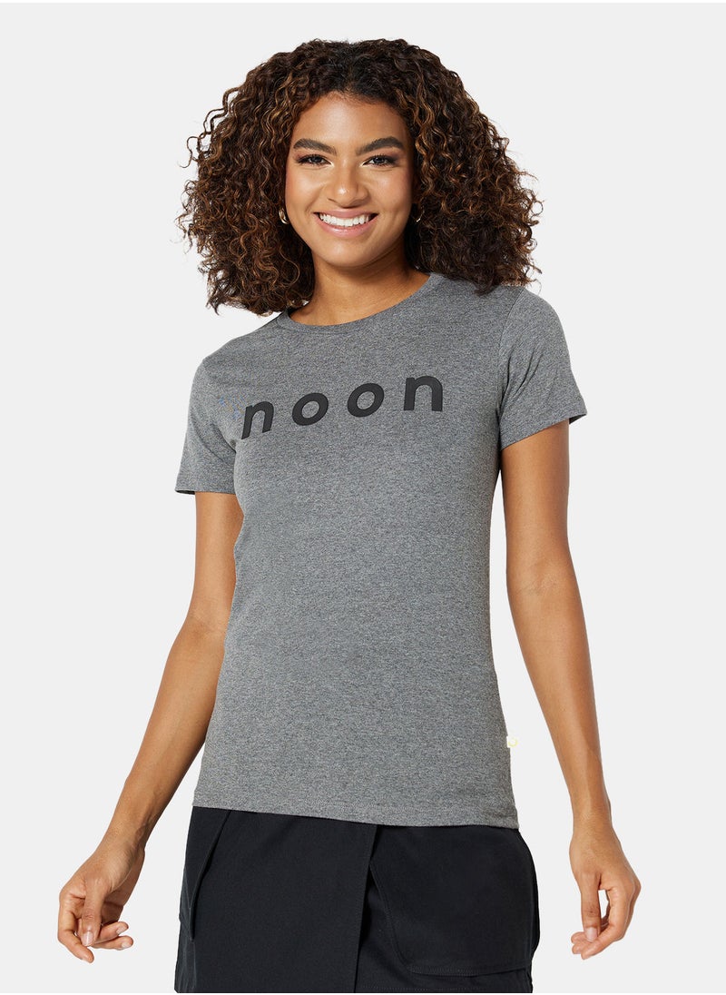 Noon Merch Women's Noon Merchandise T-Shirts with Logo Print  - Image 1