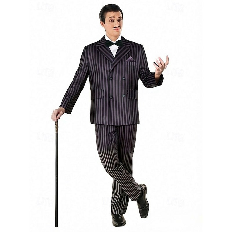 Y&D Gothic Horror Dark Academia Suits & Blazers Halloween Group Couples Costumes Gothic for Couple's Men's Women's Adults Kids Halloween Carnival - Image 3