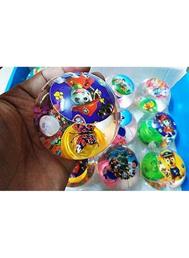 FAVELA Led Flashing Luminous Ball 55Mm Rubber Bouncing Ball Anti Stress Light Led Stress Gift Fun Toys For Children(Pack Of 3) (Multi) Standard Size - Image 4