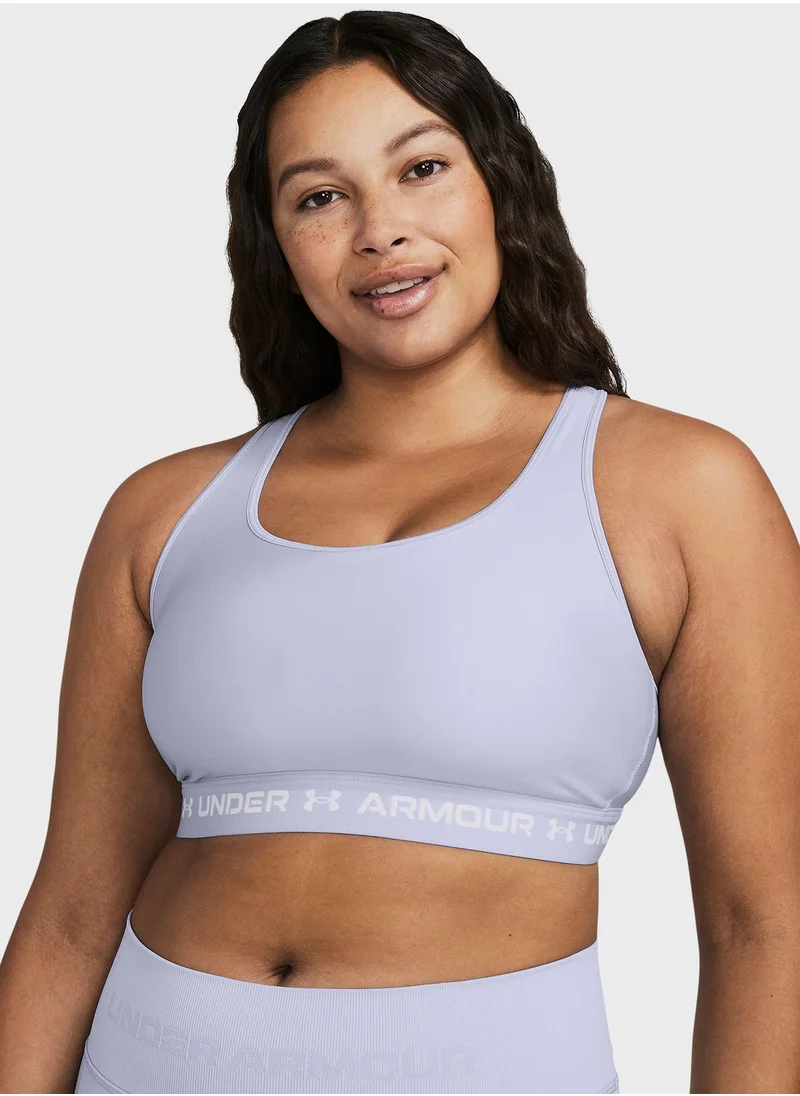 UNDER ARMOUR Logo Cross Back Mid Bra