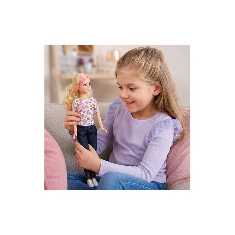 Simba Dream Doll: Fashion Doll Toy for Girls, Blonde Doll with Floral Top and Dark Jeans - Image 4