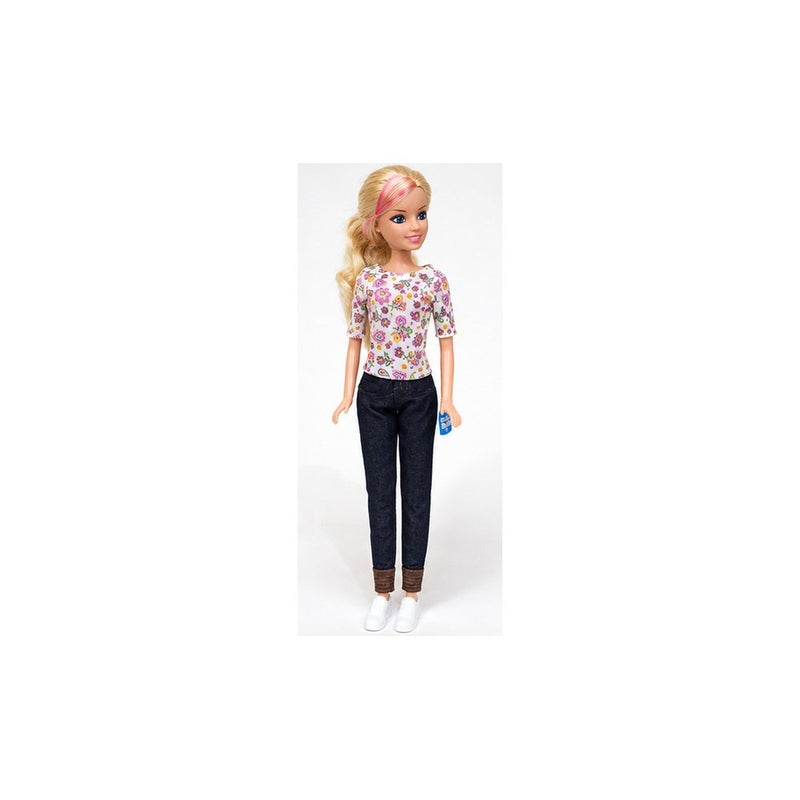 Simba Dream Doll: Fashion Doll Toy for Girls, Blonde Doll with Floral Top and Dark Jeans - Image 1