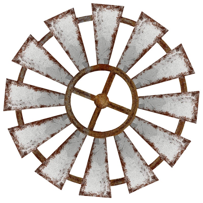 Yookeer Farmhouse Living Room Wall Decor Wood Windmill Rustic Wooden Wall Art Decorative Windmill Sculpture Home Decor for Bedroom Nursery Dorm Home114 x 114 Inches Shown 